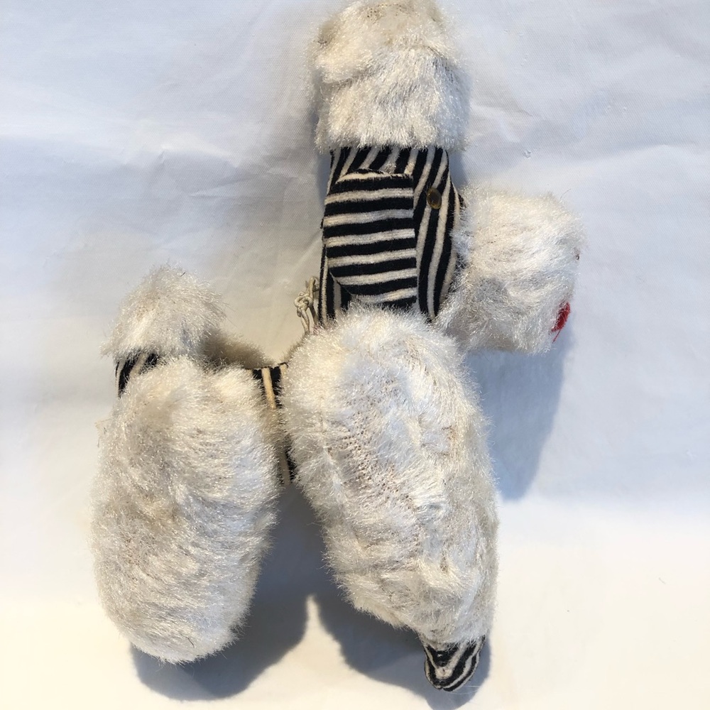 Vintage 1950s French Poodle Hitachi Japan Jointed Articulated Plush Dog / Toy